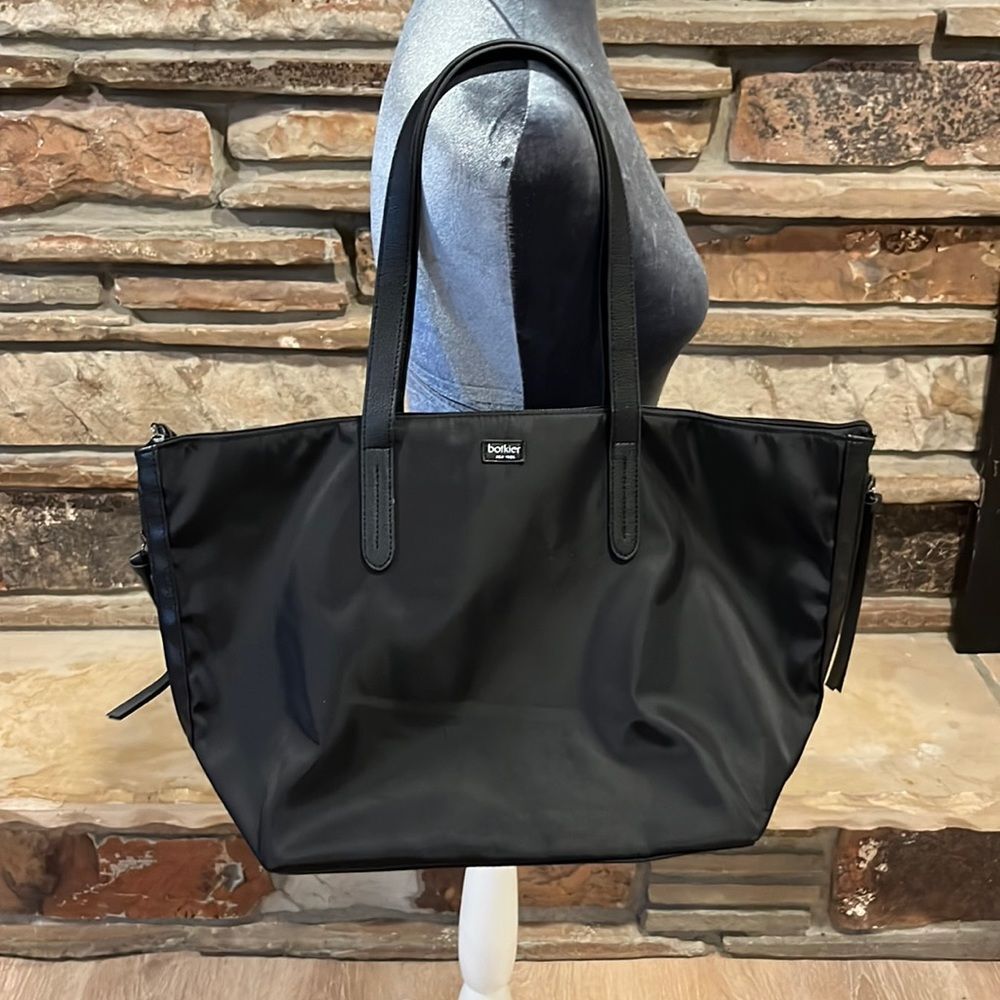 Botkier Black Satin Polyester Tote Bag